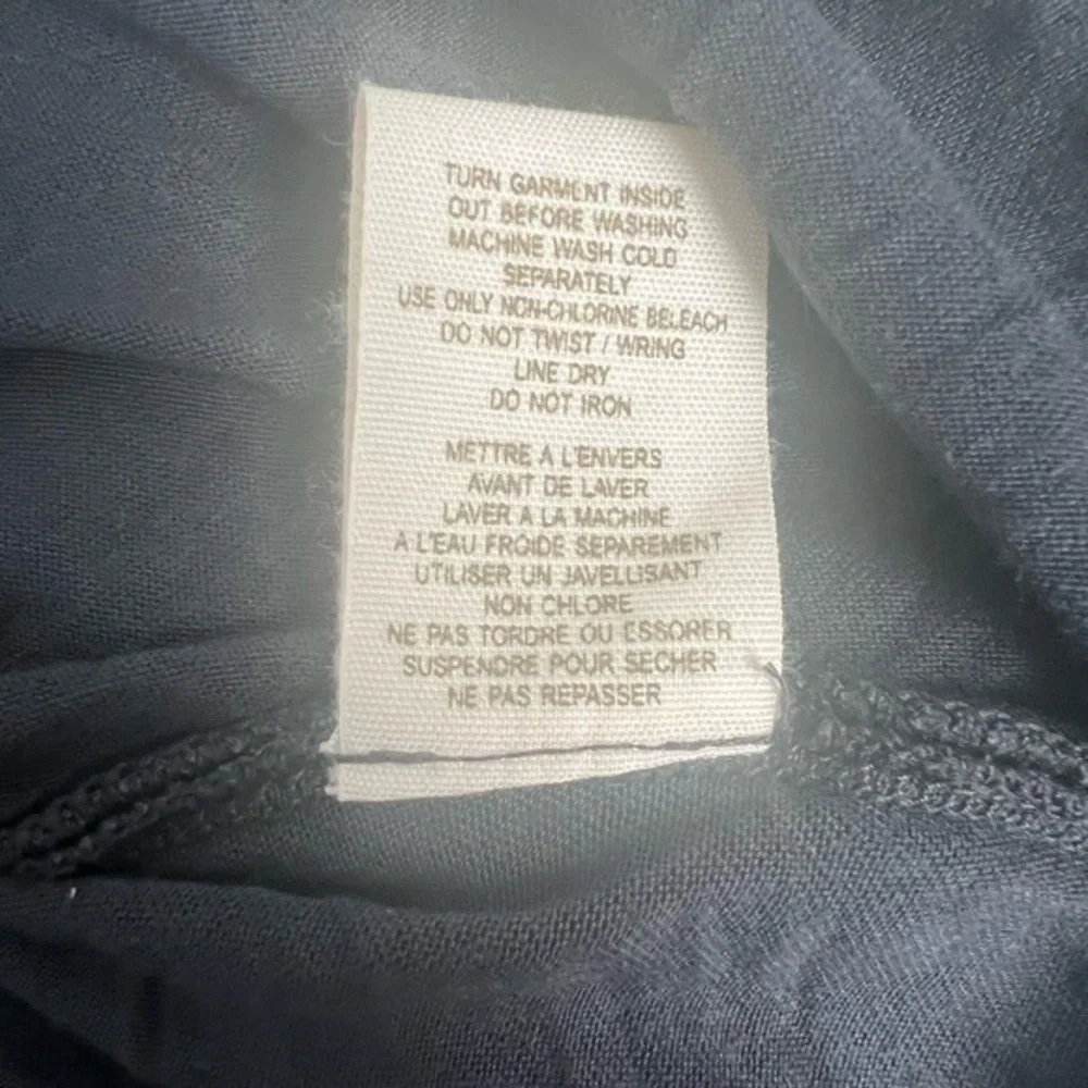 Free People Navy Embellished Blouse L‎